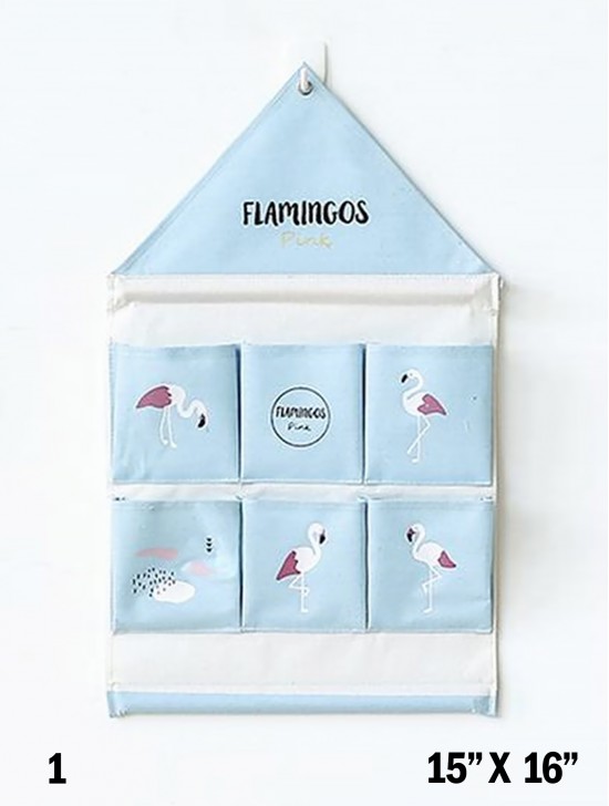 Flamingo 6 Pocket Organizer Storage Rack